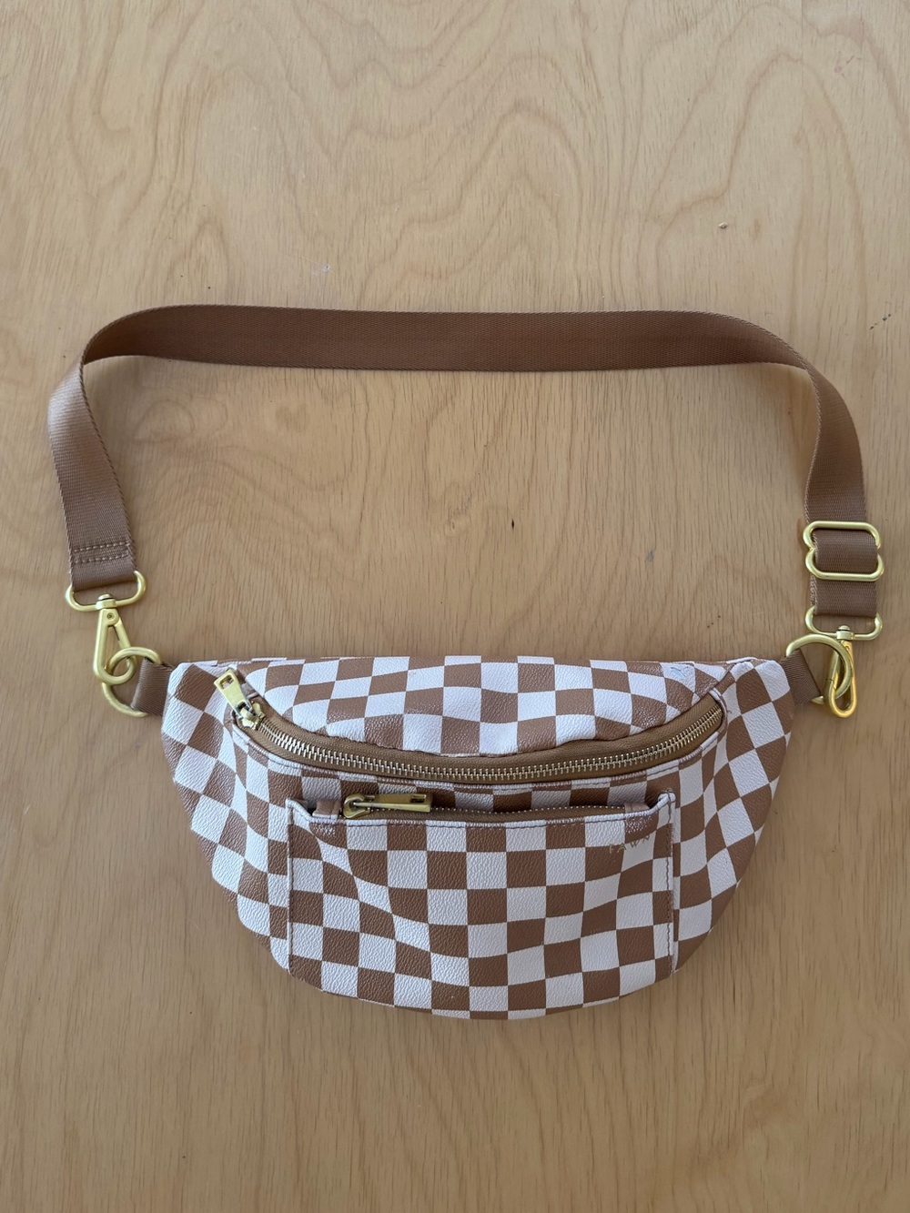 Fawn Design Fawny Pack Tan Check